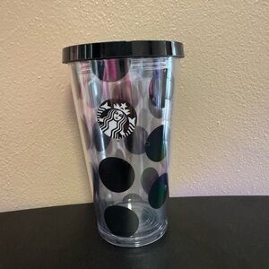 16 ounce polkadot Starbucks cup. 2014. No straw.